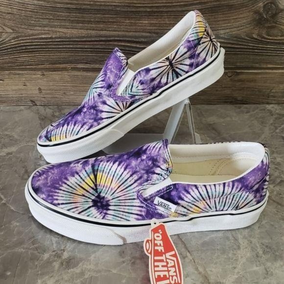 Vans Shoes - New Vans Classic Slip-On New Age Purple Tie Dye Sneakers